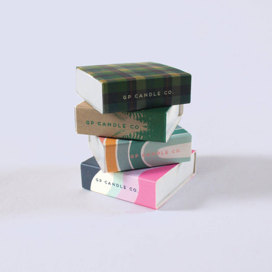 Forest Flannel Square 2" Matchbox