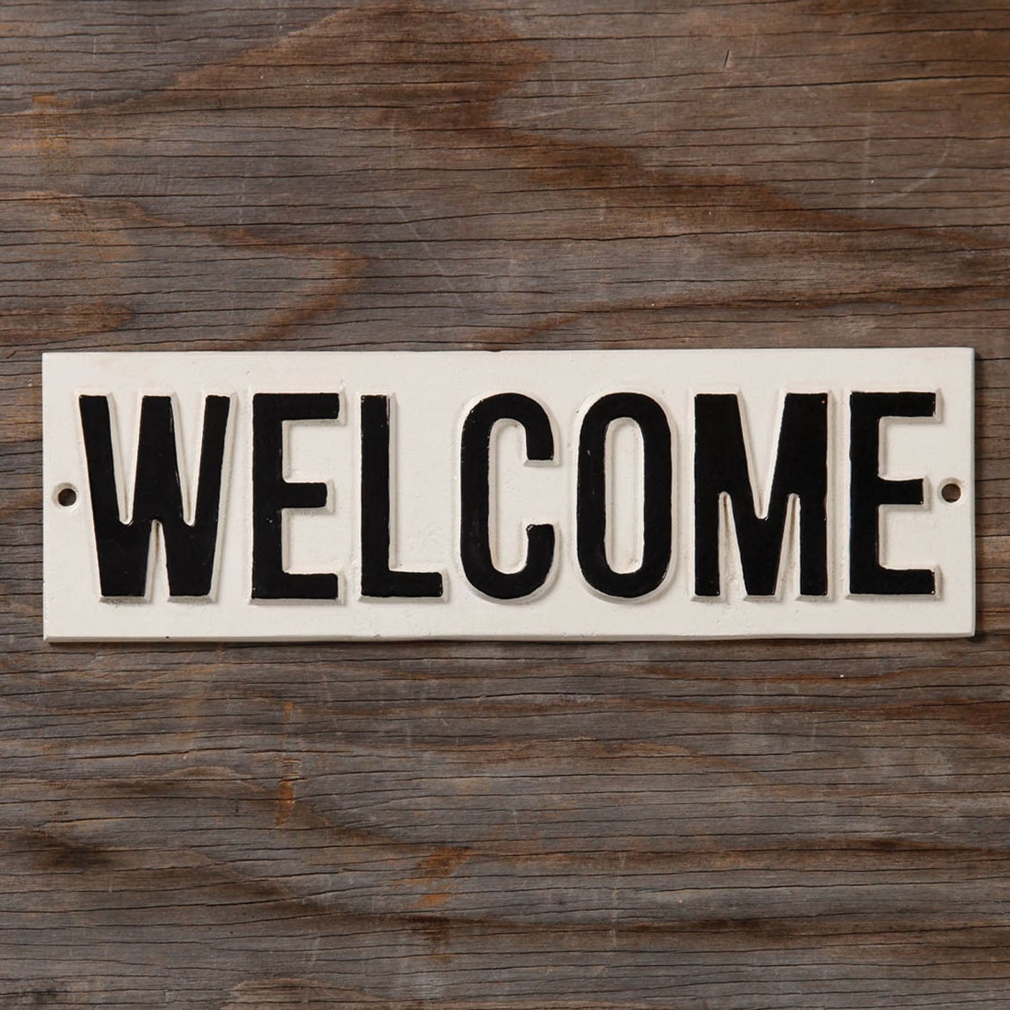 Welcome Cast Iron Sign - SALE!