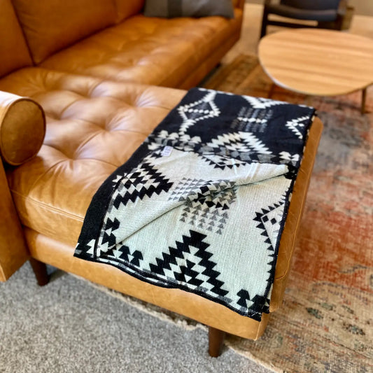 Black Andean Alpaca Wool Blanket - SALE!