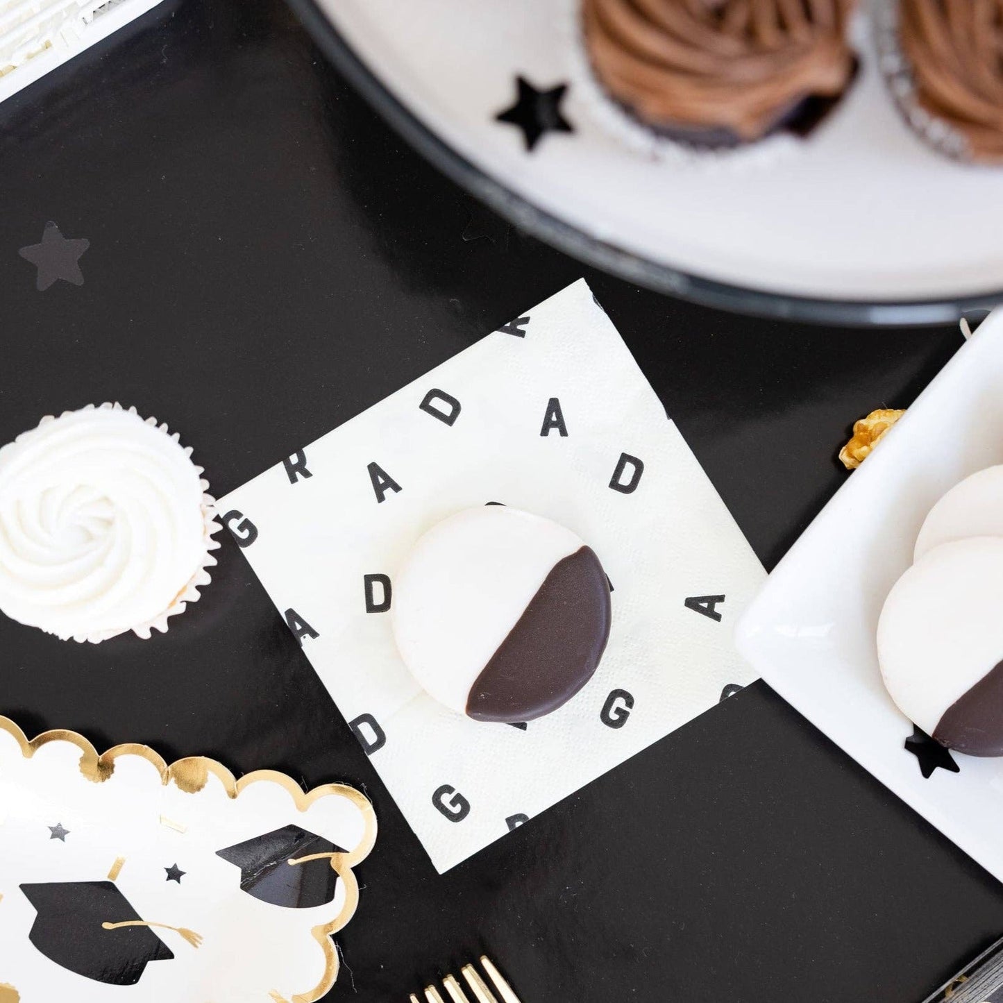 GRAD Letters Paper Cocktail Napkin
