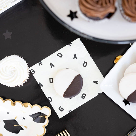 GRAD Letters Paper Cocktail Napkin
