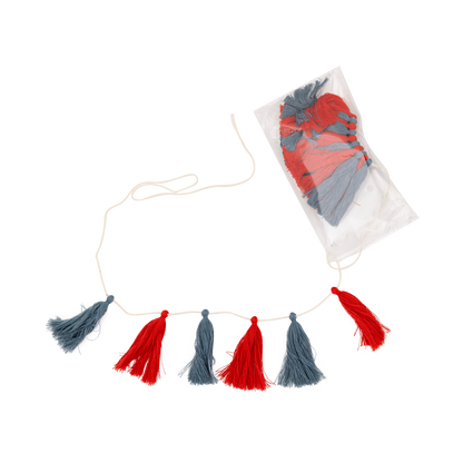 Chambray and Tassel Banner Set