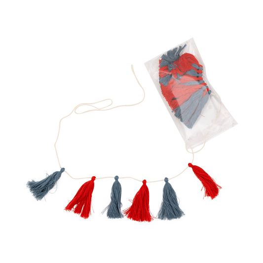Chambray and Tassel Banner Set