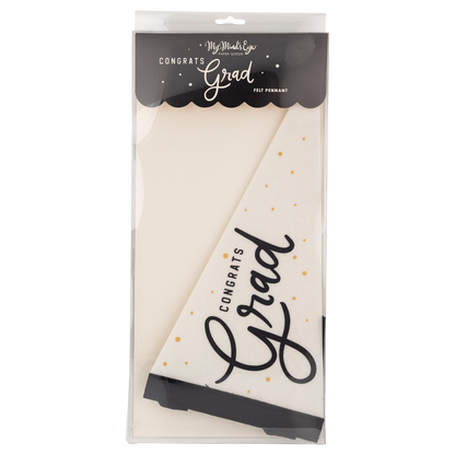 Congrats Grad Felt Pennant Banner