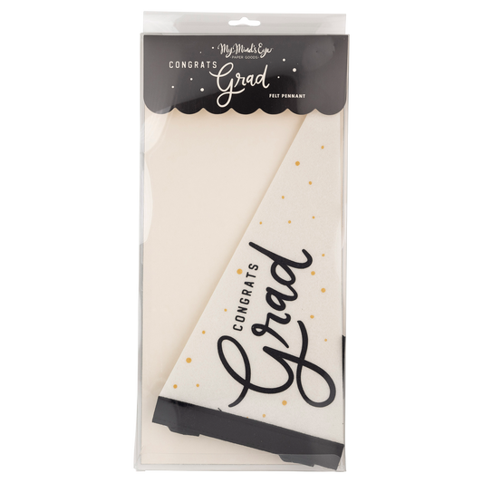 Congrats Grad Felt Pennant Banner