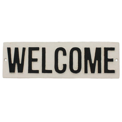 Welcome Cast Iron Sign - SALE!