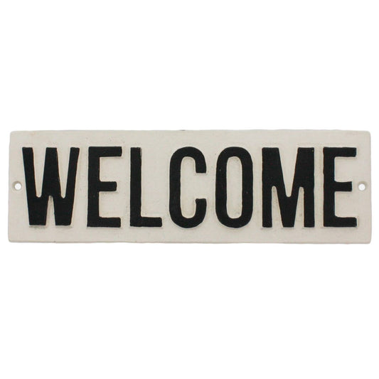 Welcome Cast Iron Sign - SALE!