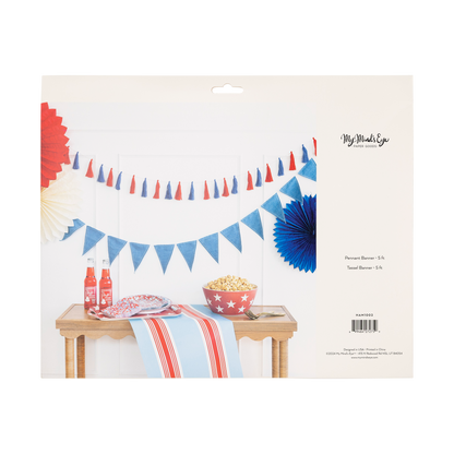Chambray and Tassel Banner Set