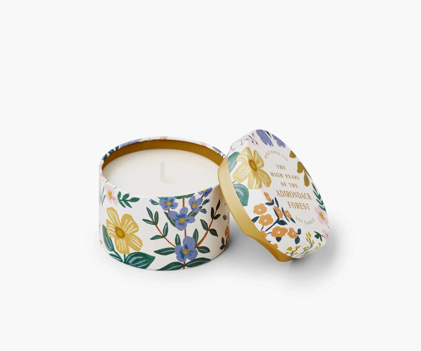 The High Peaks of the Adirondack Forest Tin Candle