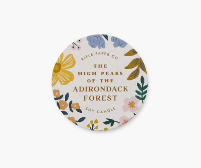 The High Peaks of the Adirondack Forest Tin Candle