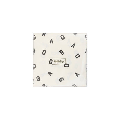 GRAD Letters Paper Cocktail Napkin